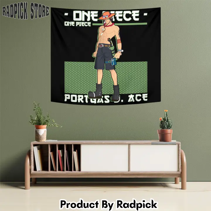 Portgas d. ace tapestry custom anime home decor  rp5942424